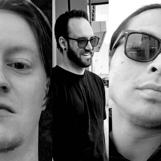 An image of the members of Terracons, Dr Hayden on the left, Bruce Hollows in the middle, 2essentialz on the right. 